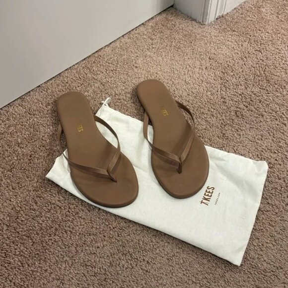 Tkees Matte Flip Flops Sandals Size 8 Beach Bum - Picture 1 of 4